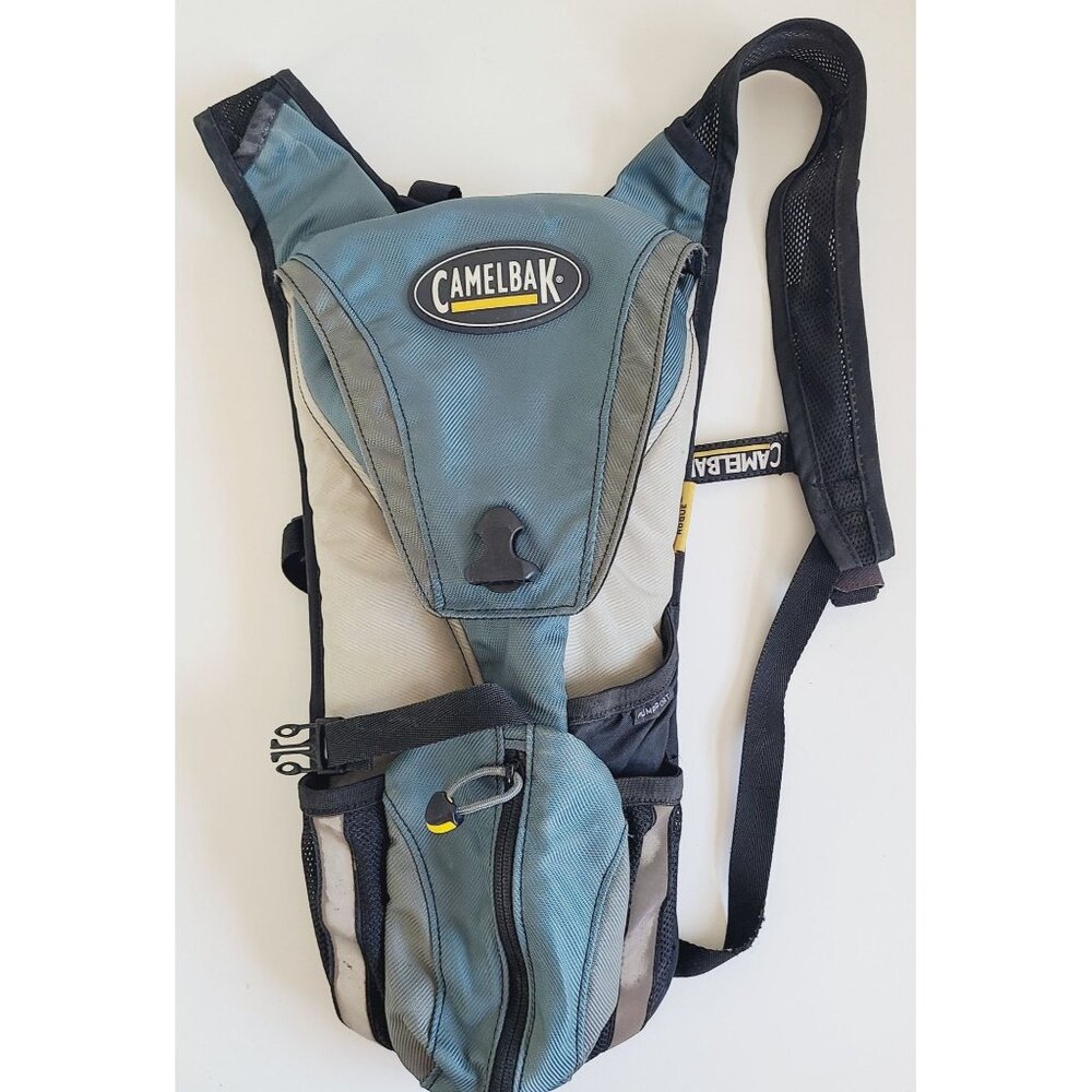CamelBak Rogue Hydration Backpack Blue/Gray With Pump Port Pre-Owned